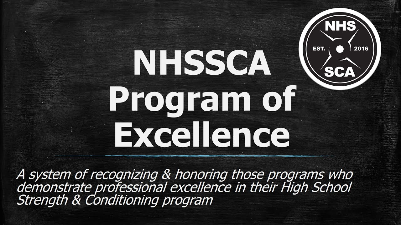 NHSSCA Program of Excellence Rubrics Explained